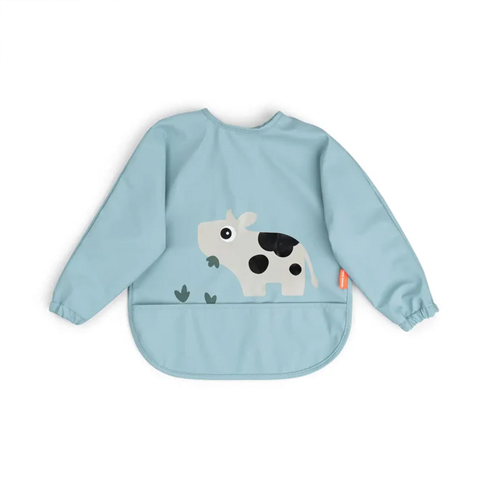 Babero Manga Larga y Bolsillo Done By Deer Tiny Farm azul 6-18 meses