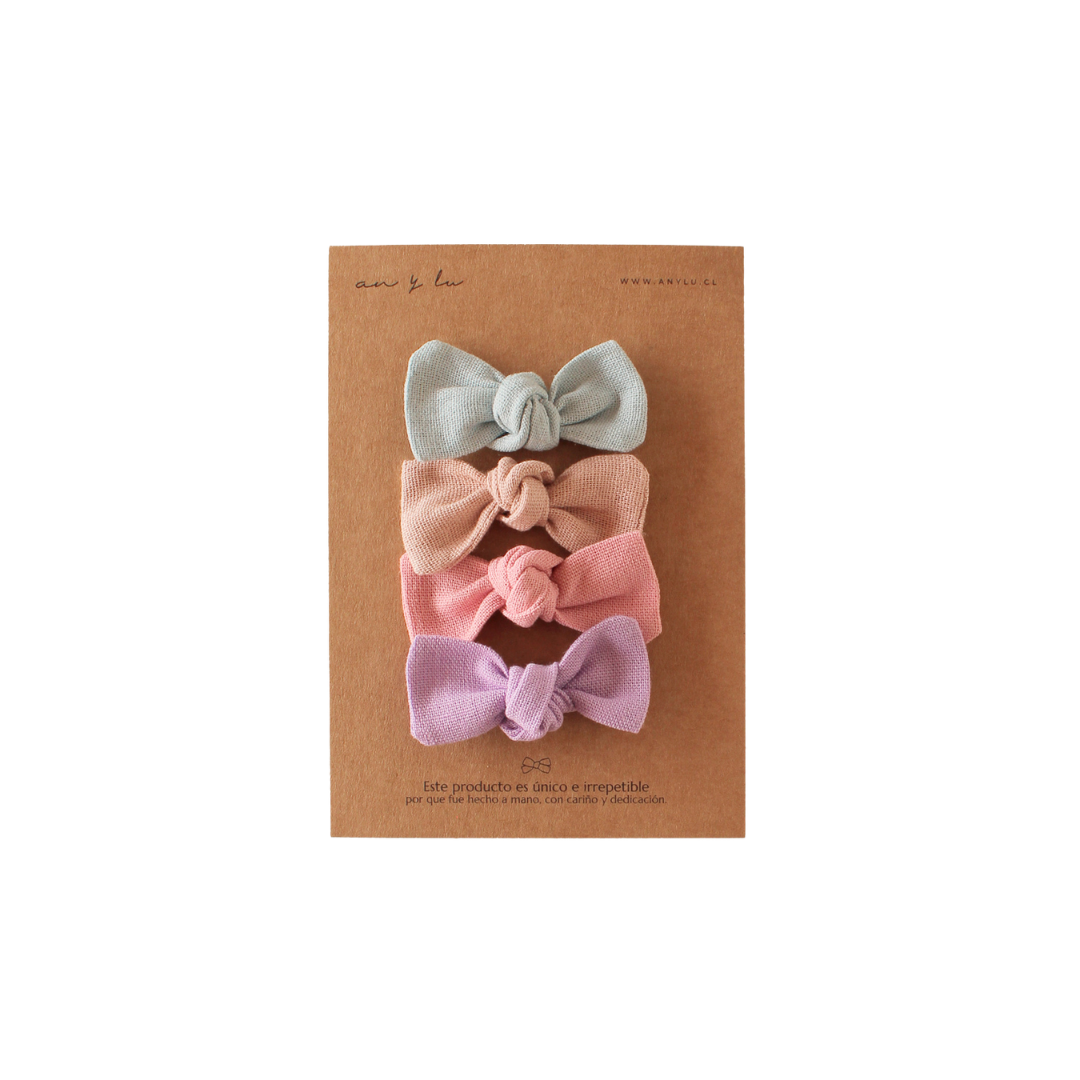 Set Nuditos Pastel 4 unidades An y Lu