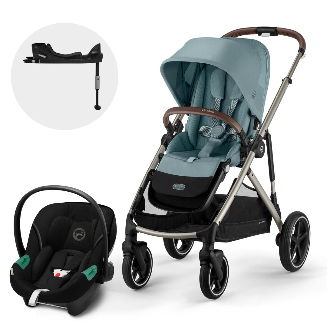 Travel System Gazelle S Sky Blue + Aton S2 + Base Cybex