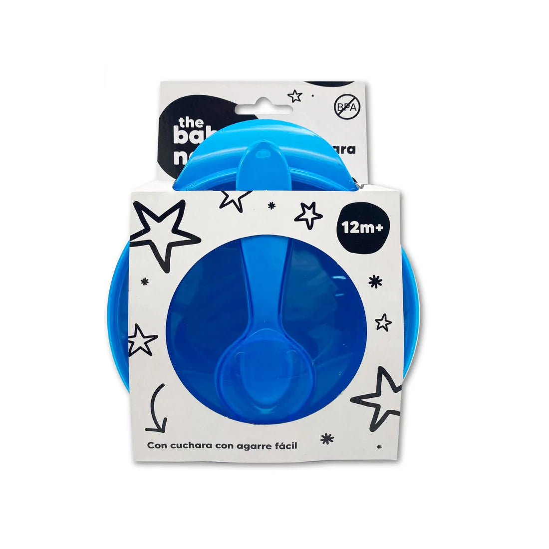 Contenedor de Viaje con Cuchara Azul The Baby Nation