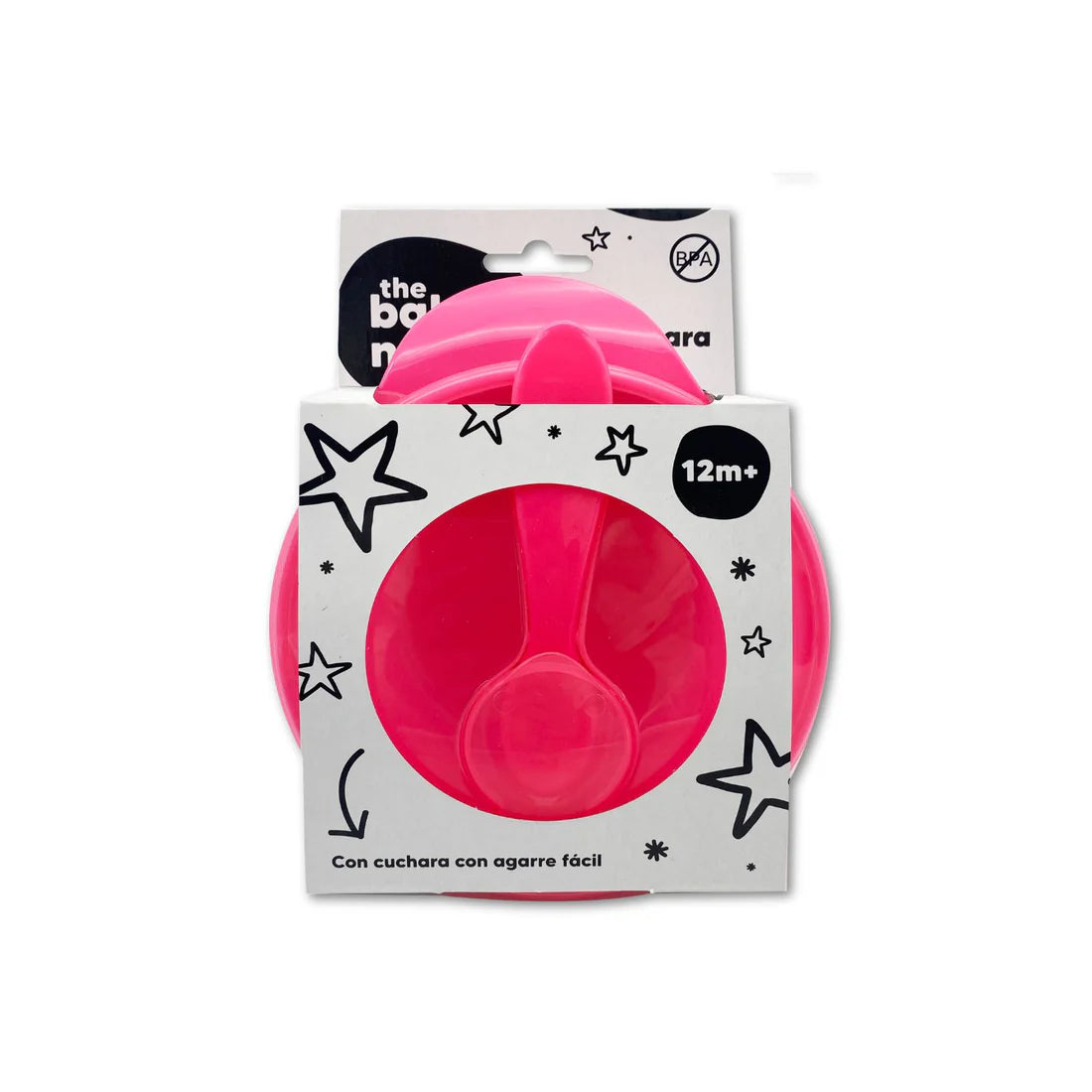 Contenedor de Viaje con Cuchara Rosado The Baby Nation