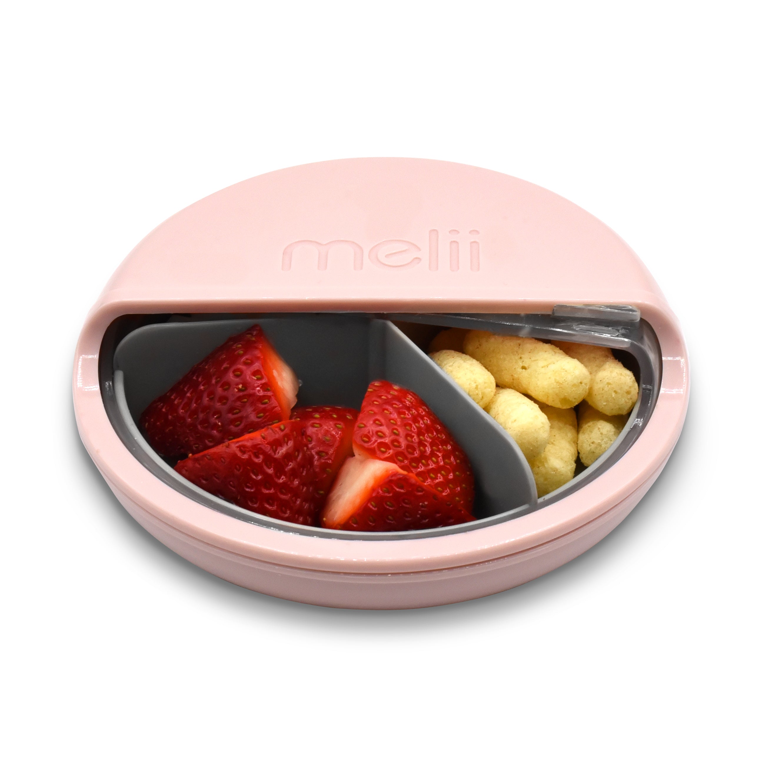 Contenedor Spin Snack Rosado Melii
