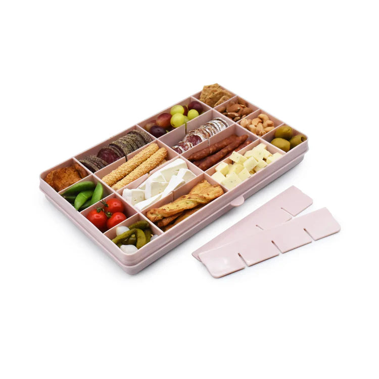 Caja contenedora XL para snacks Rosado Melii