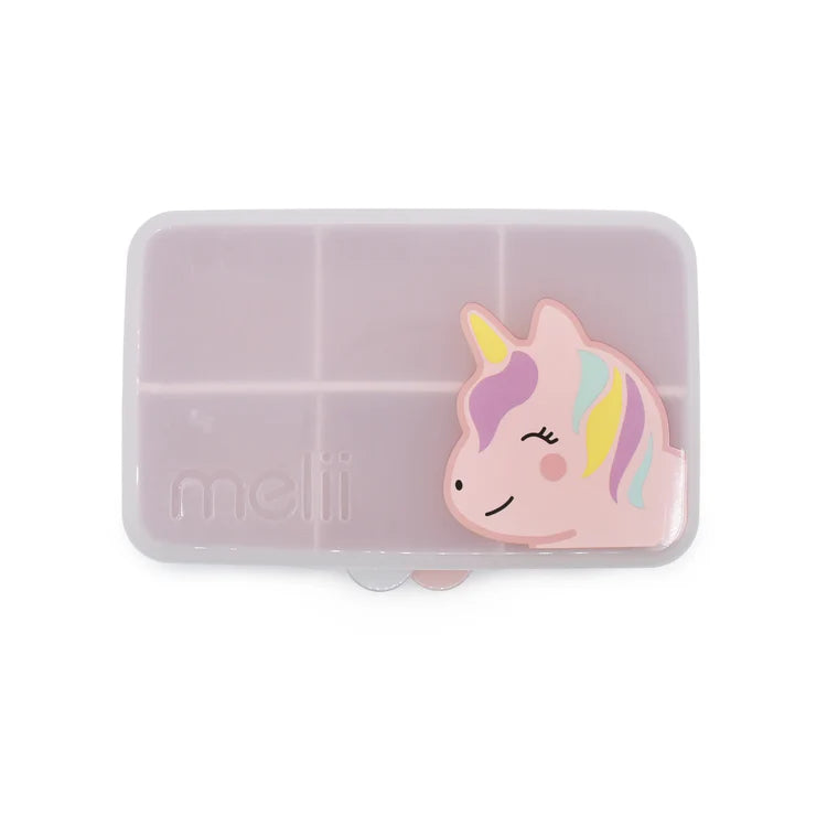 Caja contenedora mini para snack Unicornio Melii