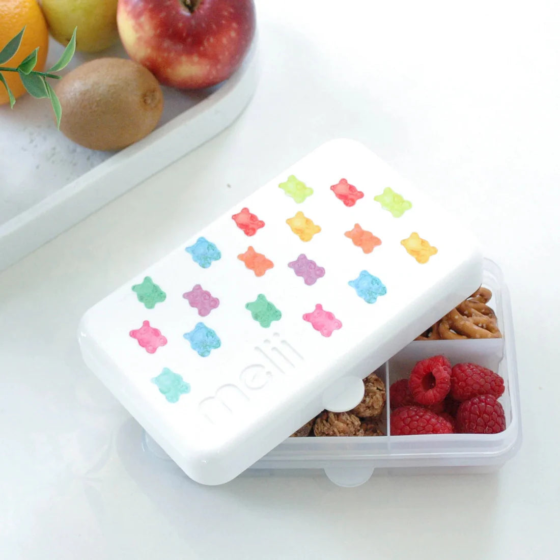 Caja contenedora mini para snack Ositos de Gomita Melii
