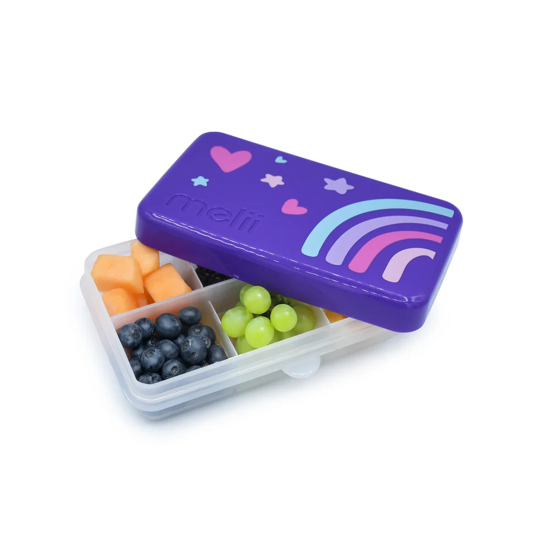 Caja contenedora mini para snack Arcoirís Melii
