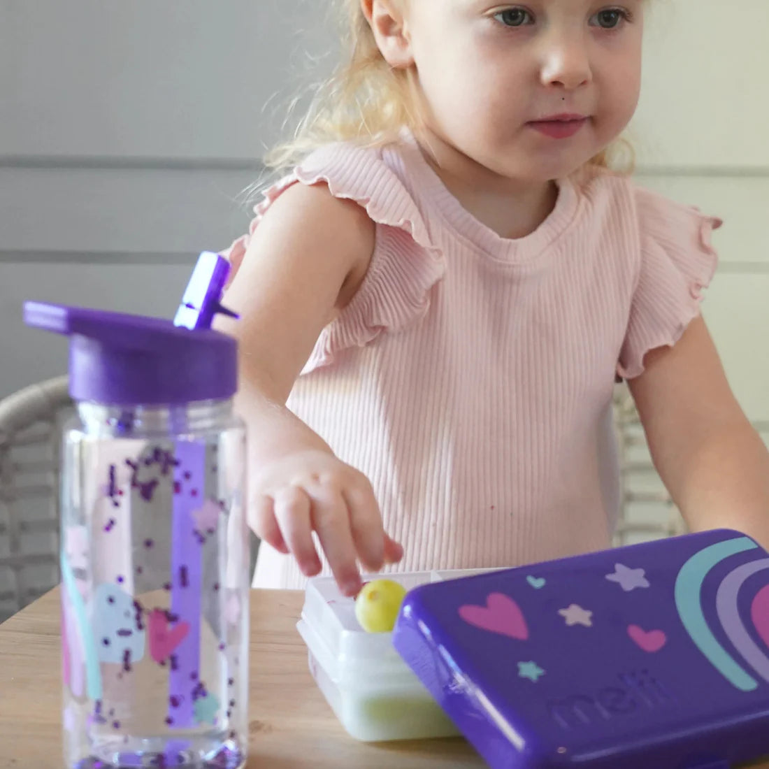 Caja contenedora mini para snack Arcoirís Melii