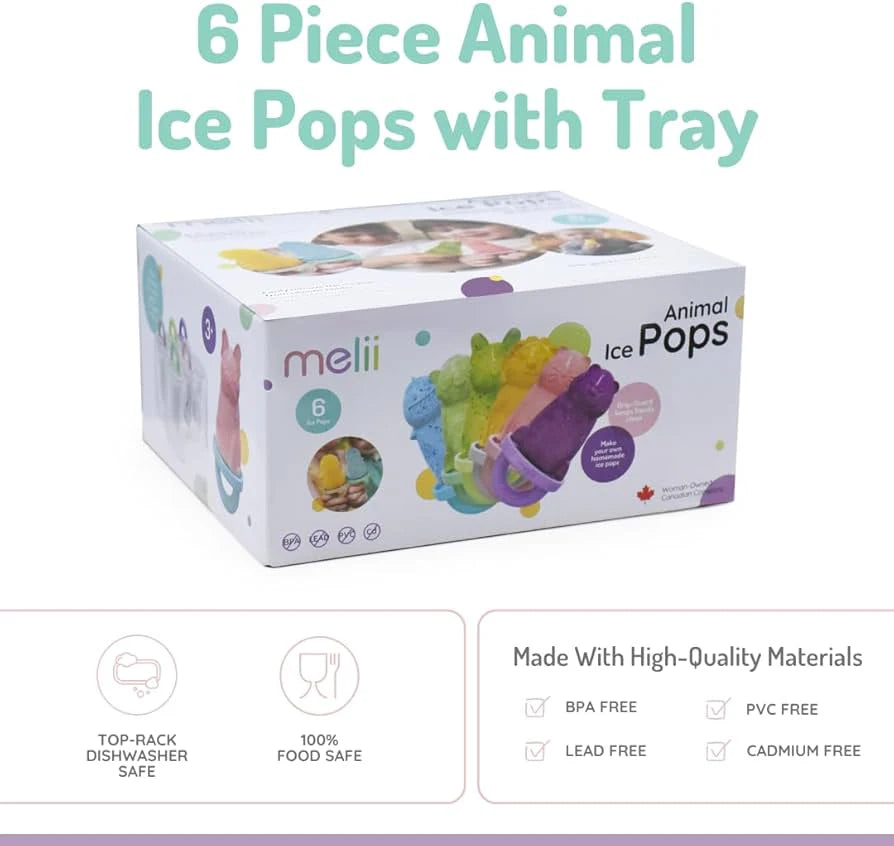 Pack de 6 moldes paletas de helados Melii