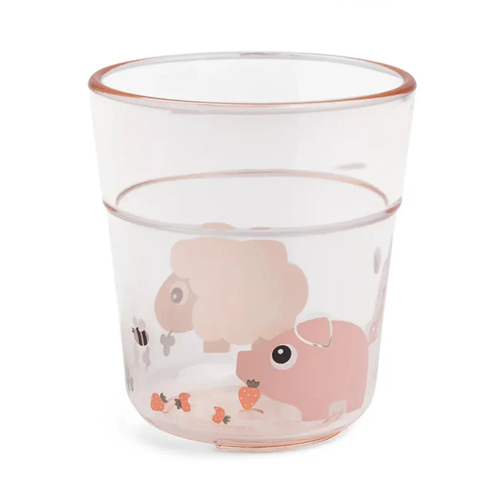 Vaso de Tritan Tiny Farm rosa Done By Deer