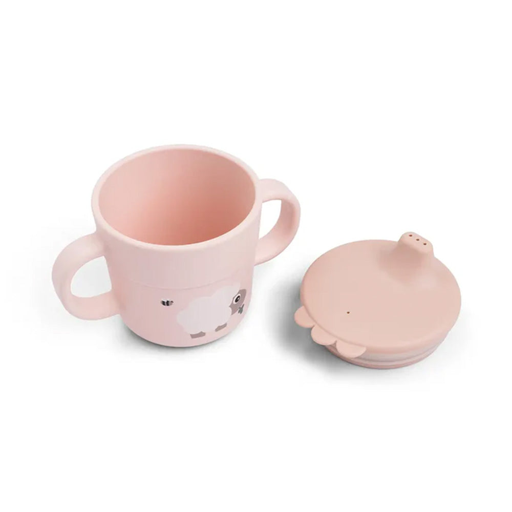 Vaso con boquilla Foodie Tiny Farm rosa Done By Deer