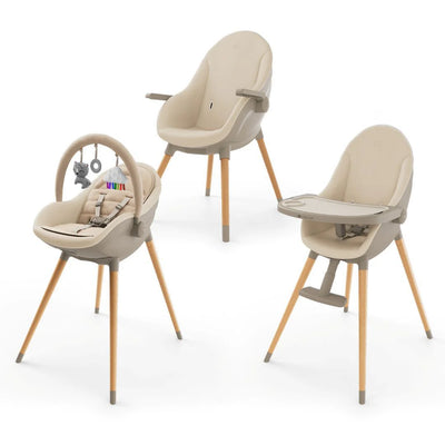 Silla de comer evolutiva 3 en 1 FINI UP Beige KinderKraft