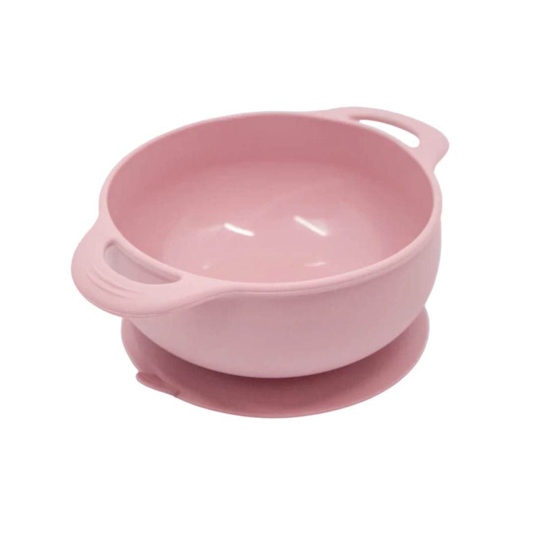 Bowl de Silicona con Succión Rosado The Baby Nation