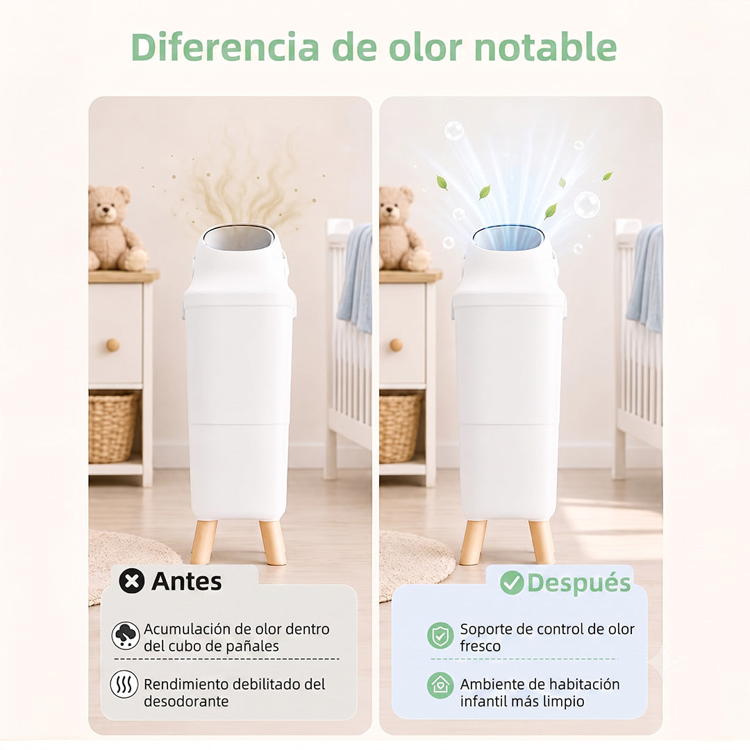 Desodorizante para Basurero de Pañales Set de 4 Packs Momcozy
