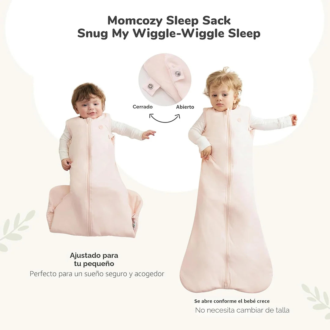 Saquito de dormir para bebé 1.5 TOG Rosa Talla M Momcozy