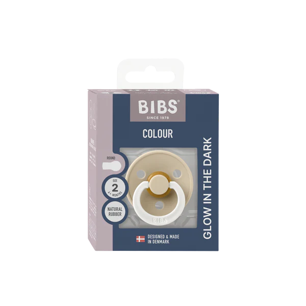 Chupete Bibs Colour x1 | 6-18 Meses | Vanilla Glow Night