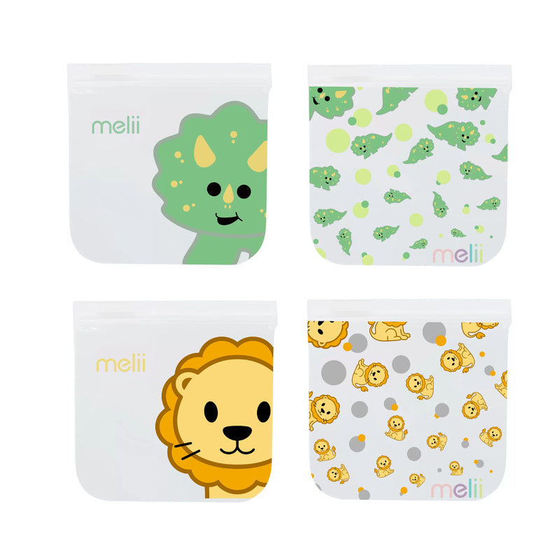 Pack de 4 Bolsas reutilizables Verde Melii