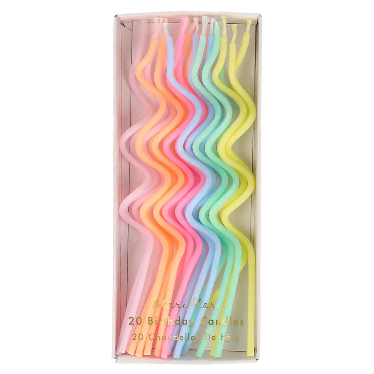 Velas delgadas torcidas pastel Meri Meri