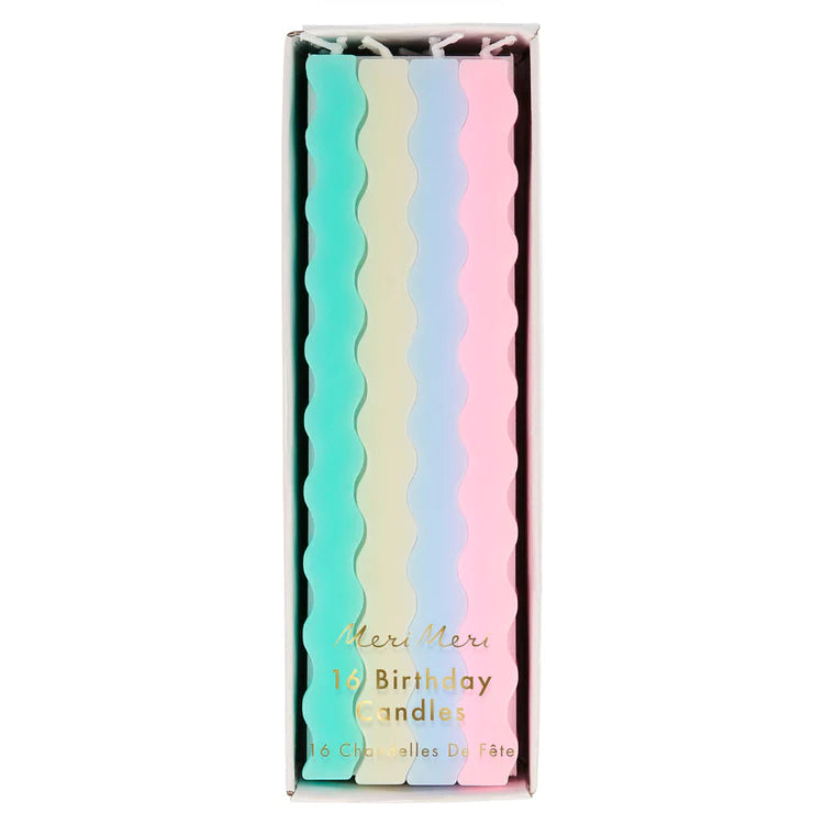 Velas onduladas pastel Meri Meri