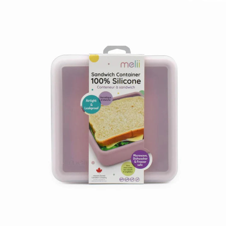 Contenedor de Sandwich de Silicona Rosado Melii