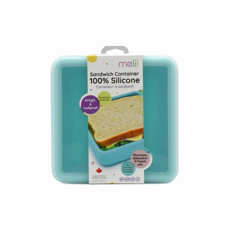 Contenedor de Sandwich de Silicona Azul Melii