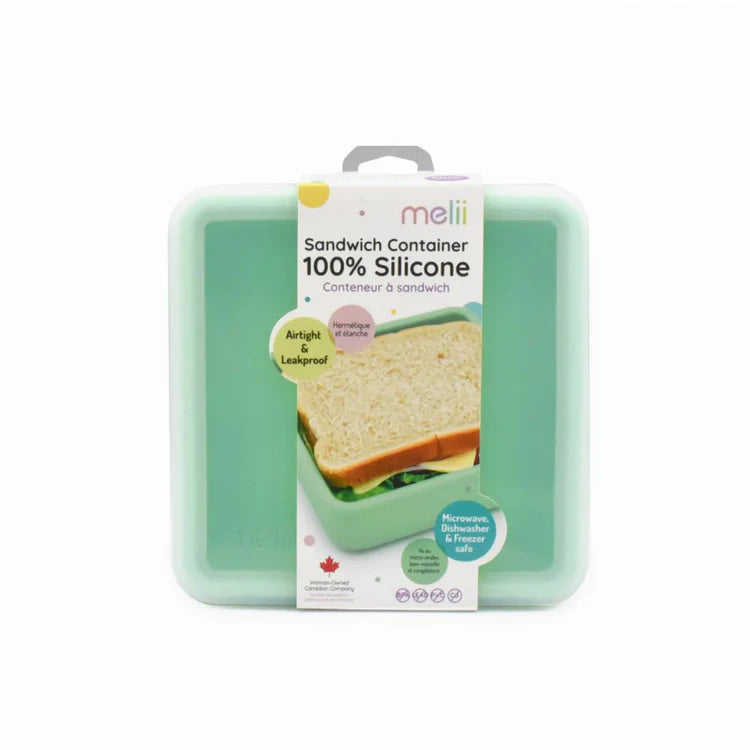 Contenedor de Sandwich de Silicona Verde Melii