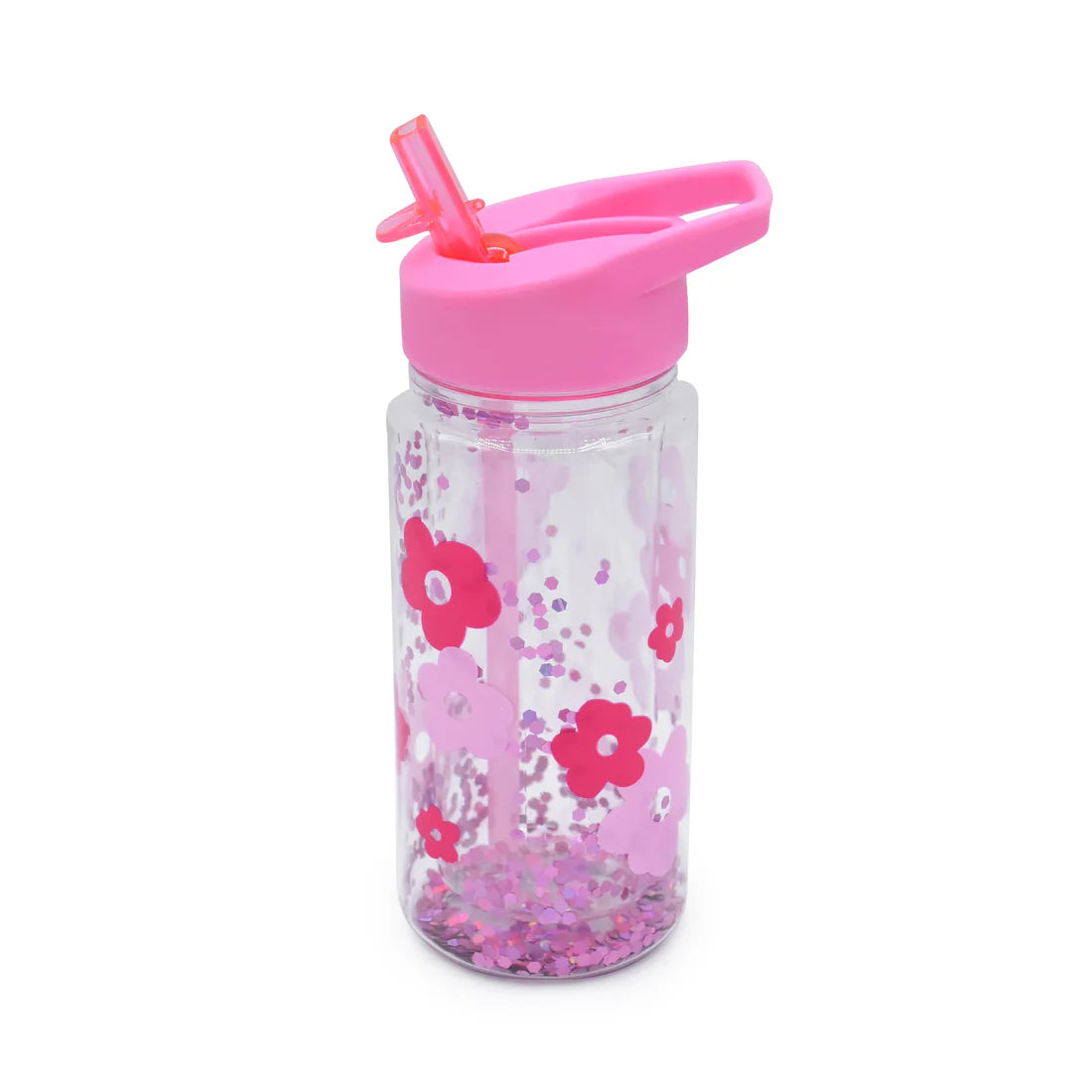 Botella de agua de doble pared con bombilla Flores Melii