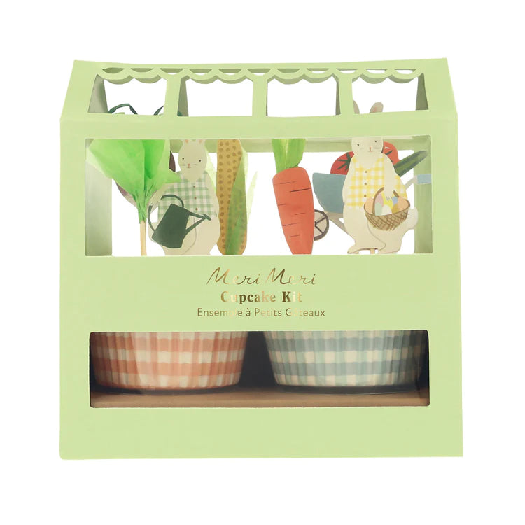 Kit de cupcakes jardinera de conejos Meri Meri