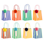 Bolsas para sorpresas pompones y rayas Meri Meri