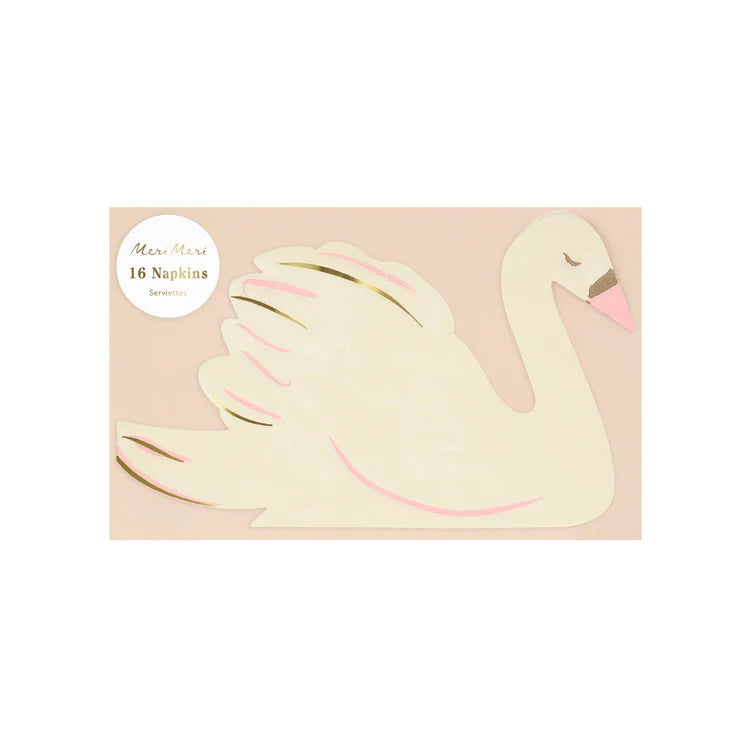 Servilletas con forma de Cisne Meri Meri