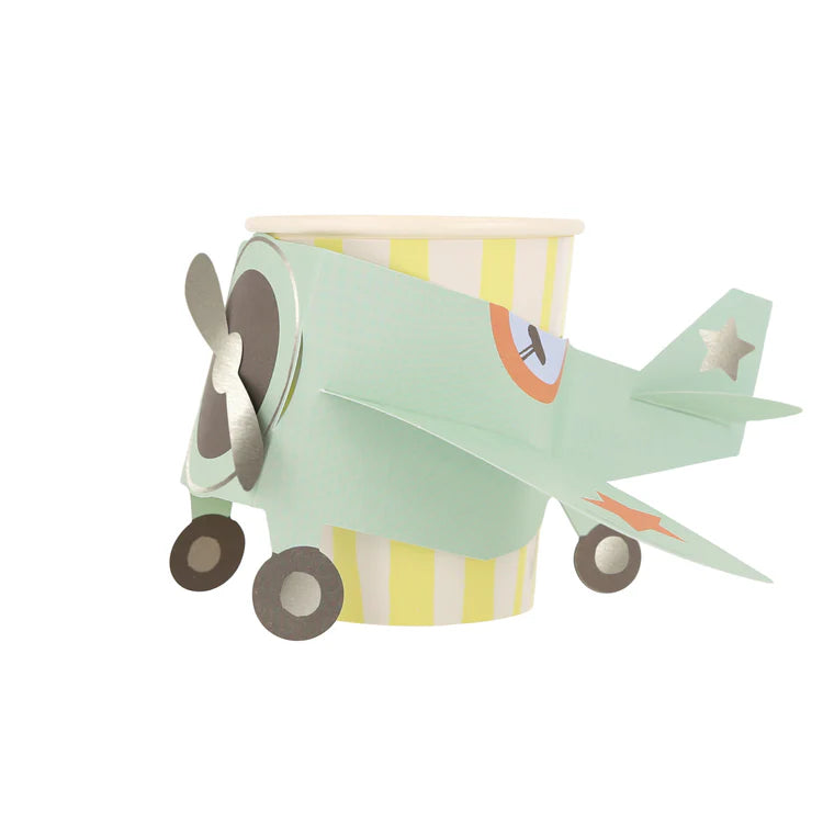 Vasos con funda de avión Meri Meri