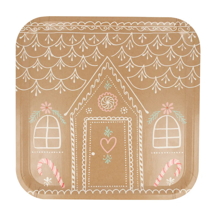 Bandeja de madera casita de jenjibre mediana (31.8 cm) Meri Meri
