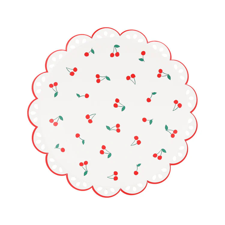 Platos cerezas medianos Meri Meri