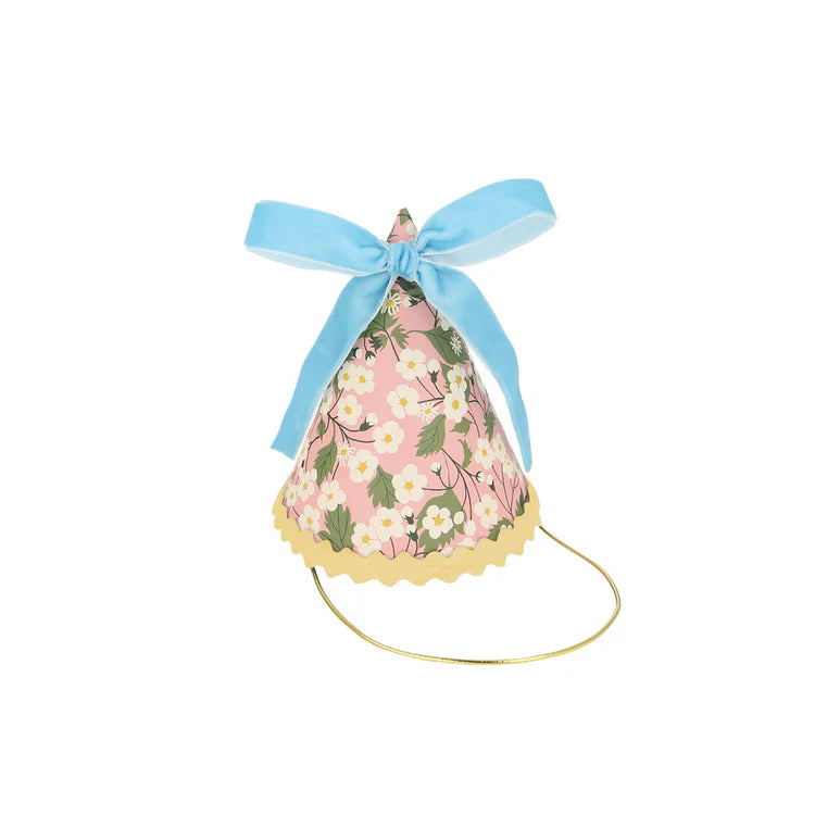 Gorros de cumpleaños flores Liberty Meri Meri