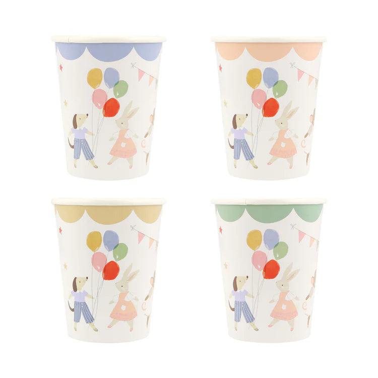 Vasos fiesta de animalitos Meri Meri