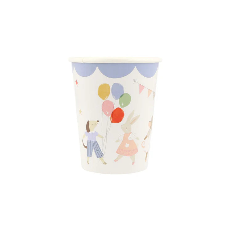 Vasos fiesta de animalitos Meri Meri