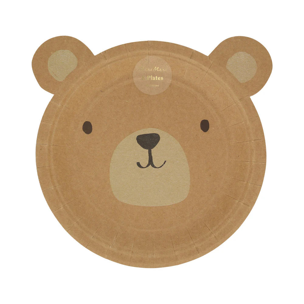 Platos con forma de oso pardo Meri Meri