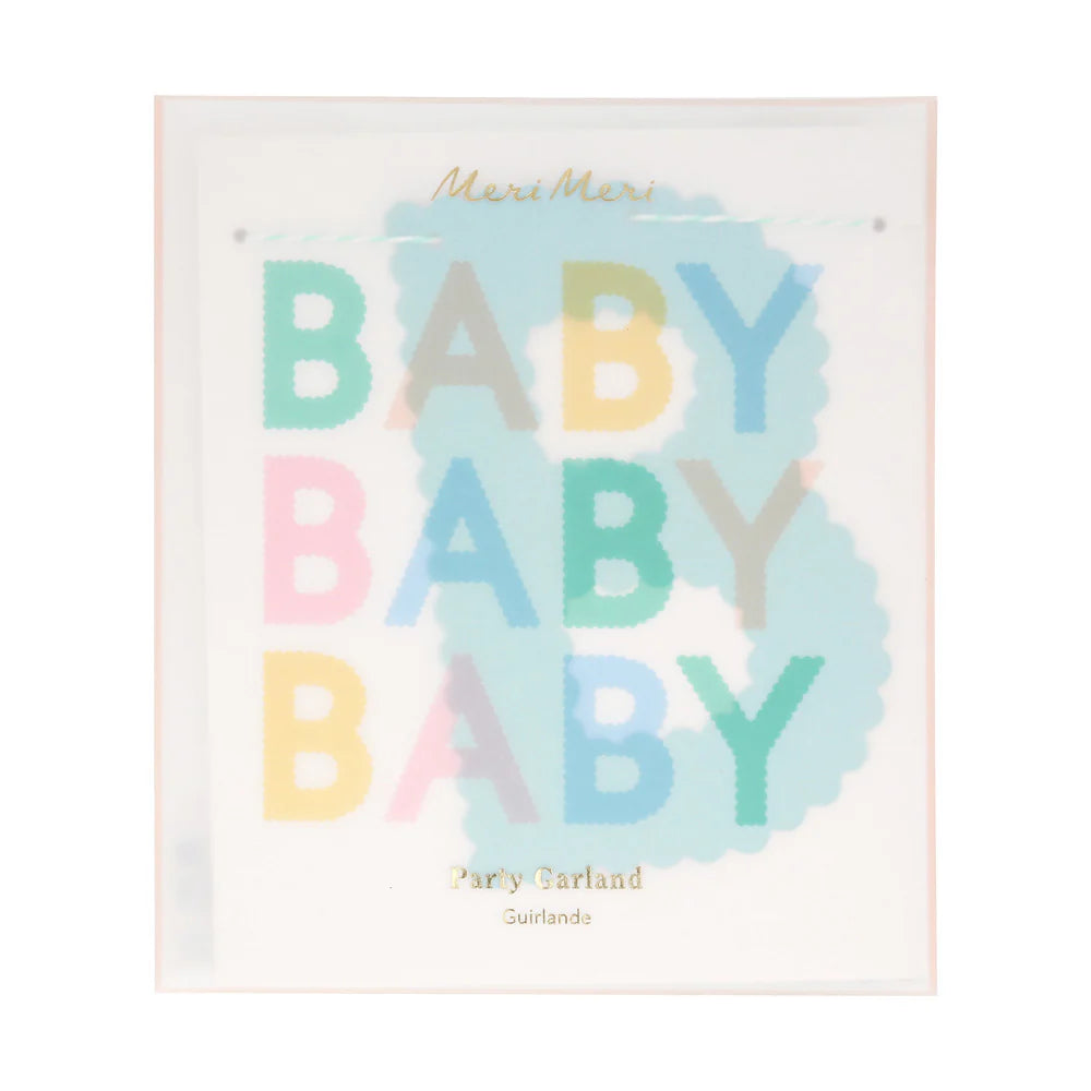 Guirnalda orillas onduladas Baby pastel Meri Meri
