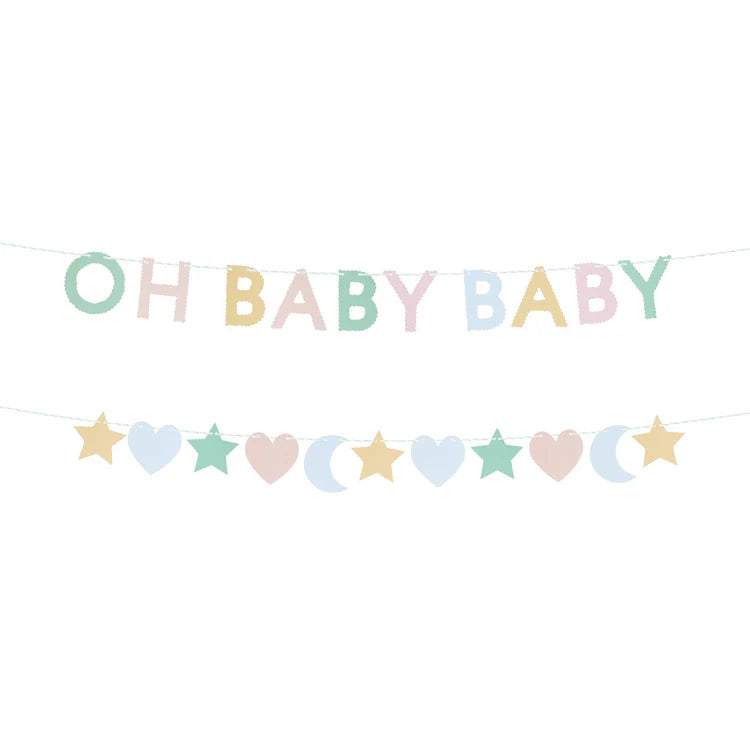 Guirnalda mini (60 cm) en cajita Baby pastel Meri Meri