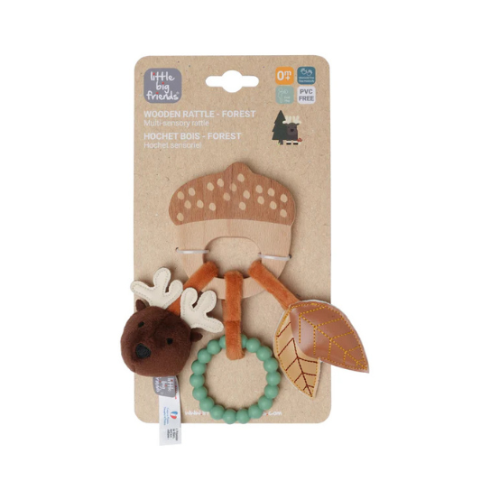 Sonajero de madera Bosque Little Big Friends