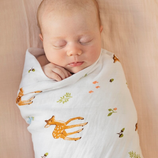 Swaddle Fawn Little Blue Nest
