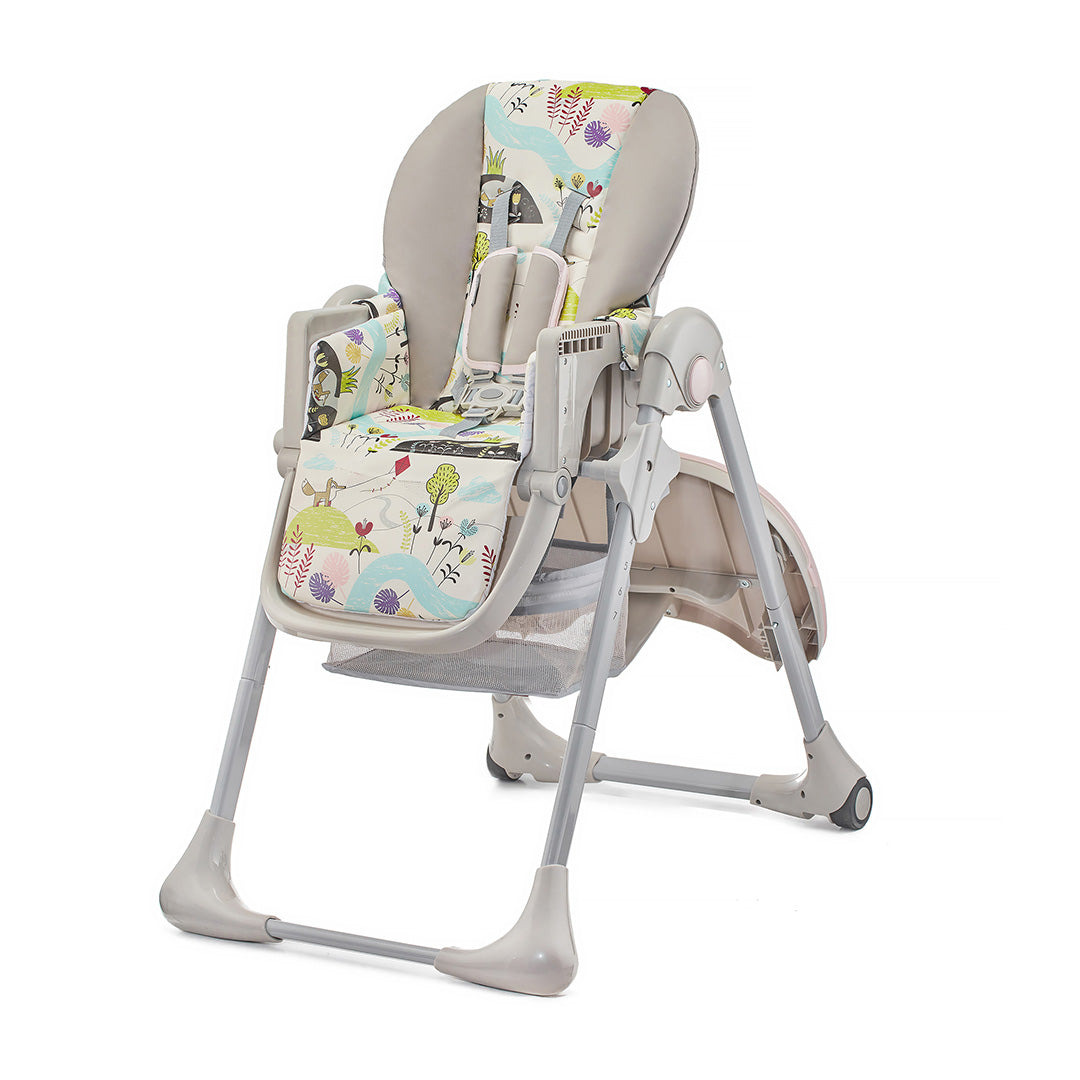 Silla de Comer Plegable Yummy Rosa KinderKraft