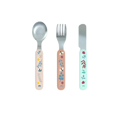Set de cubiertos infantiles Steel Cutlery Dreamland Miniland