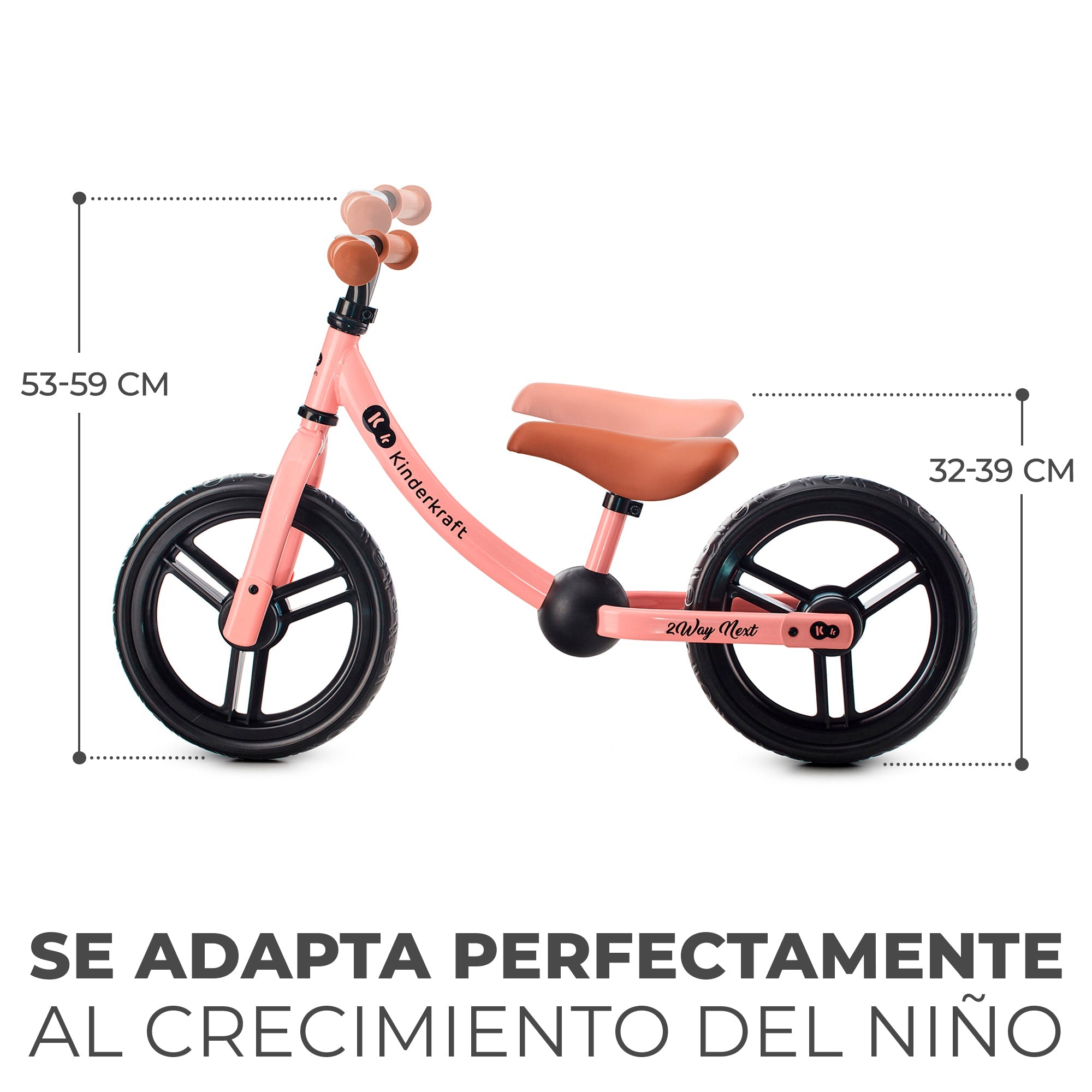 Bicicleta de Balance 2Way Nex Rose Pink KinderKraft