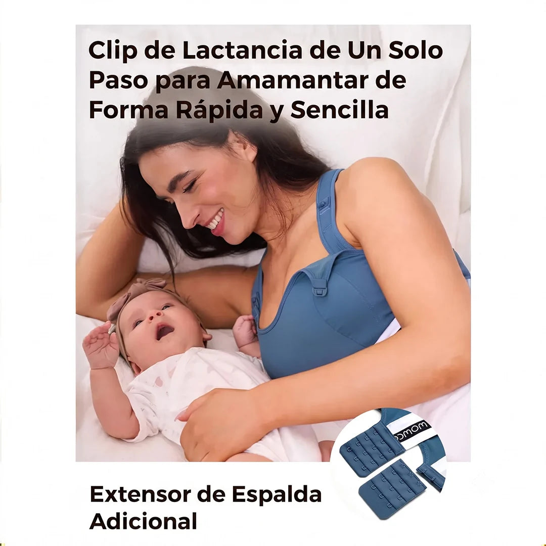 Sostén Deportivo de Lactancia FB011 Blue Momcozy