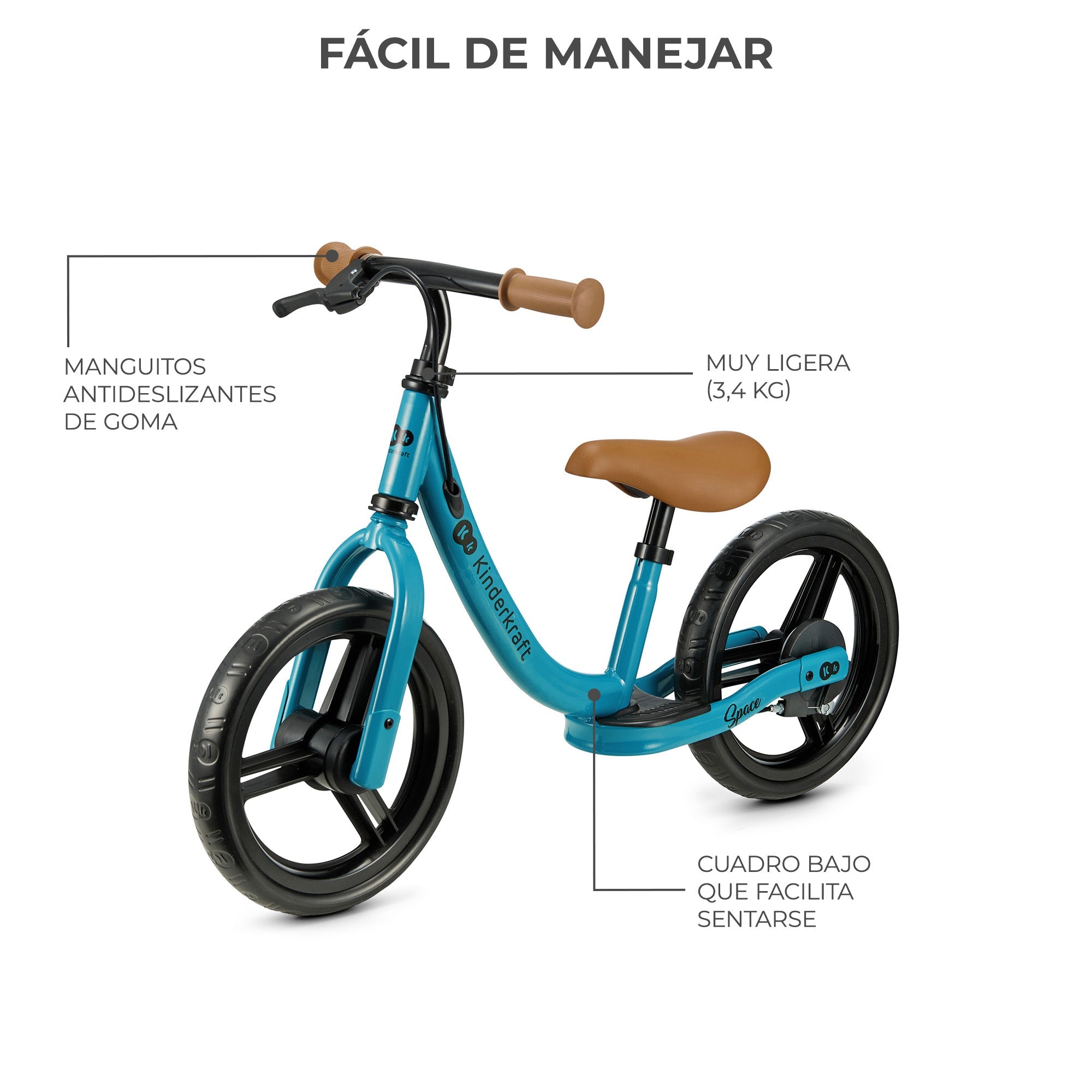 Bicicleta de Balance Space Deep Blue KinderKraft