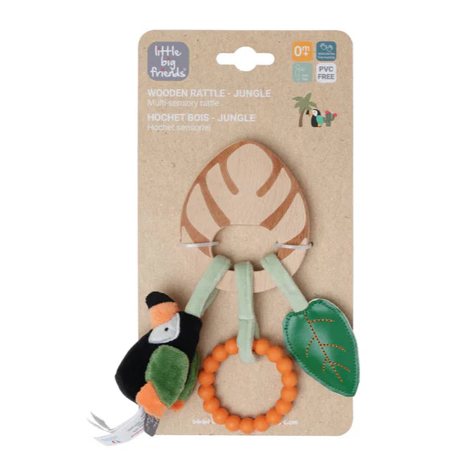 Sonajero de madera Jungla Little Big Friends