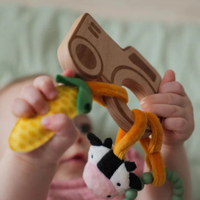 Sonajero de madera Granja Little Big Friends