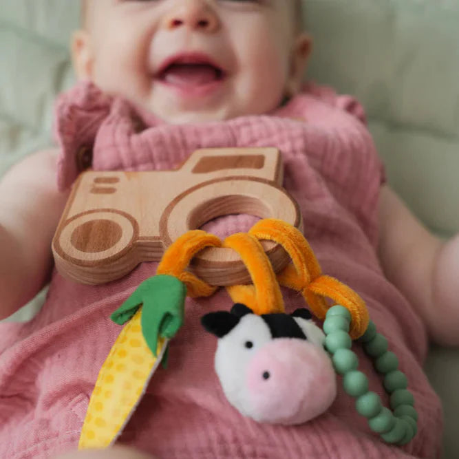 Sonajero de madera Granja Little Big Friends