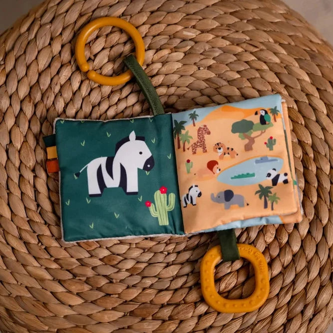 Libro de tela para bebé Jungla Little Big Friends