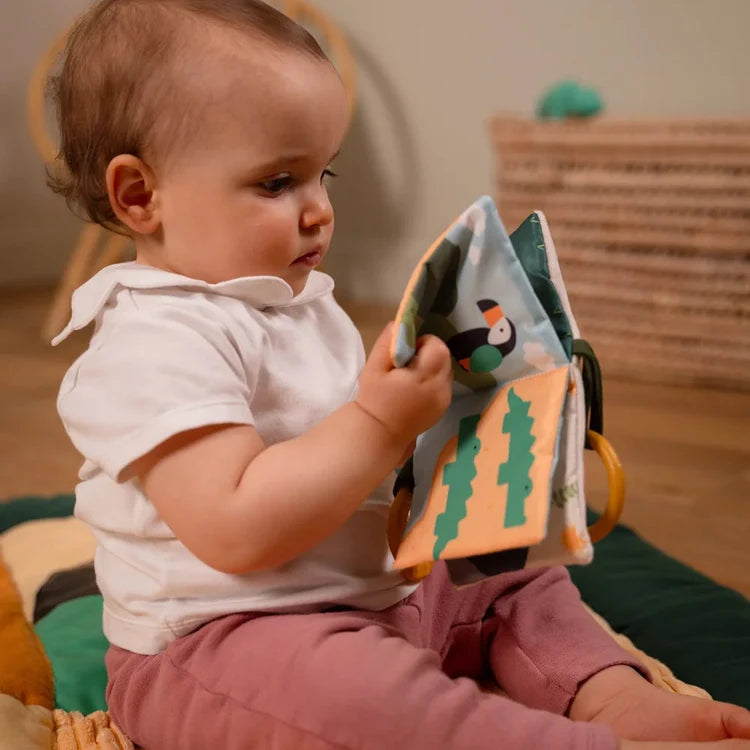 Libro de tela para bebé Jungla Little Big Friends